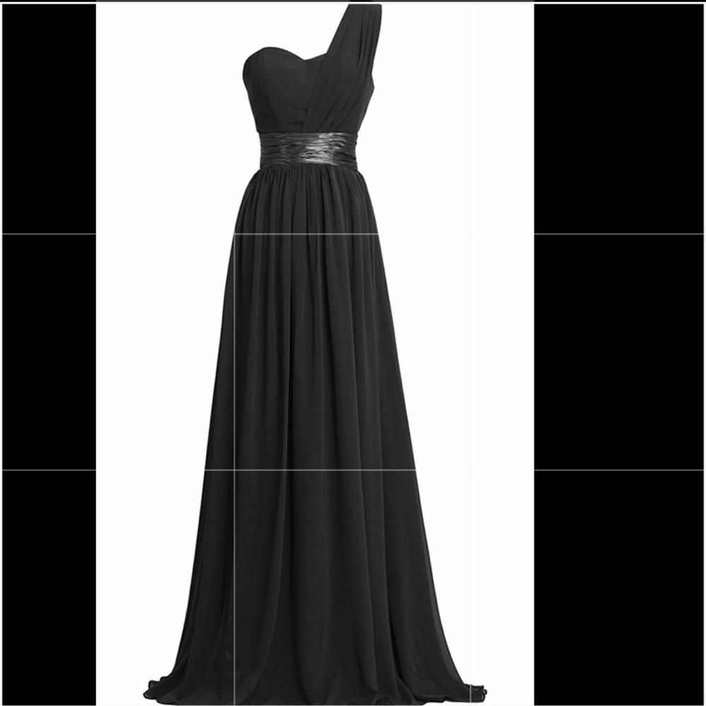 Gown- black one shoulder